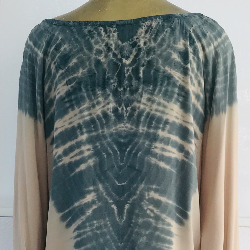 BLU MOON Boho Angel Sleeve CAFTAN Hippie Tunic TOP Small - Picture 11 of 16